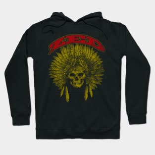 ZED - Native Head Dress - Faded T-Shirt Hoodie